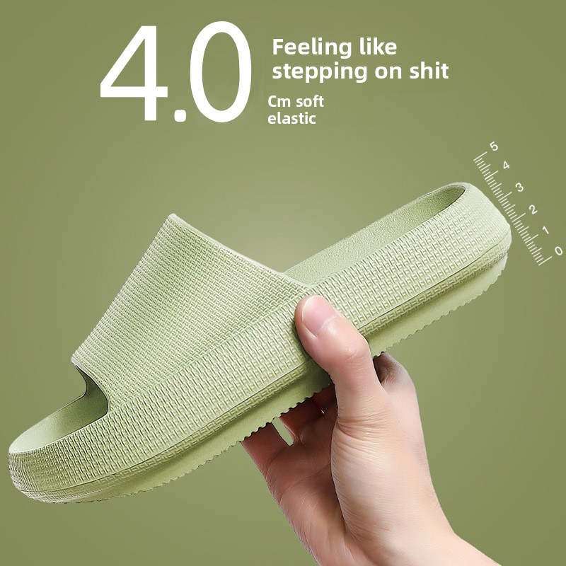 Mule Slip On - Domowe, grube, ciche klapki do łazienki