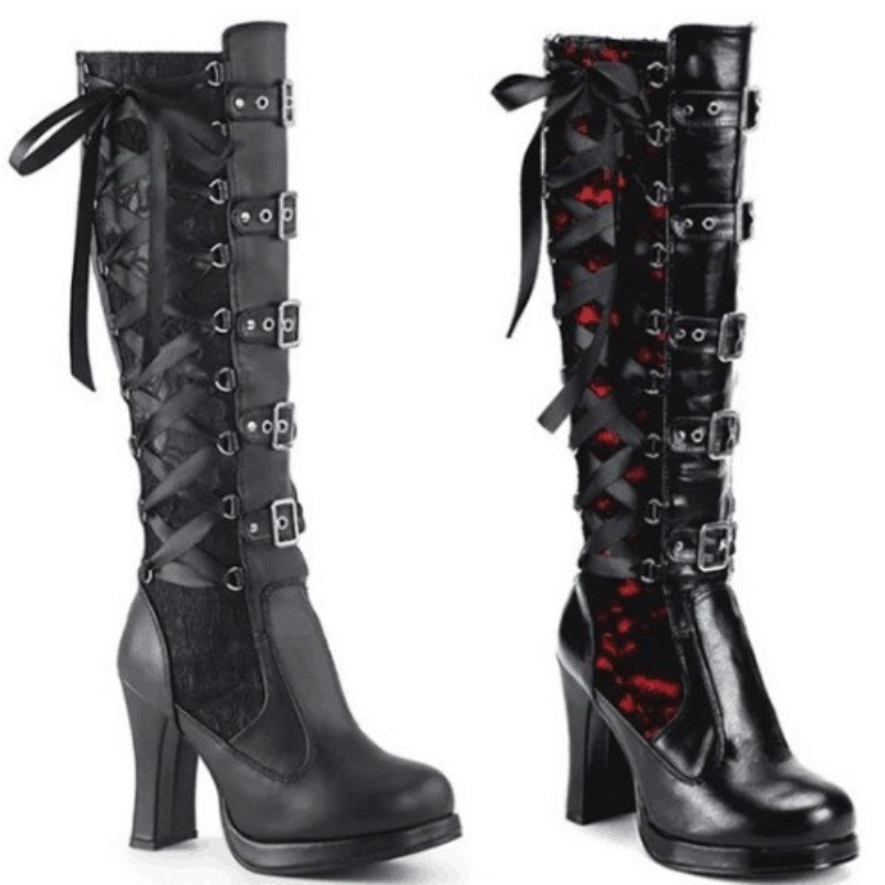 Knee High Boots Women - Damskie kozaki do kolan w stylu