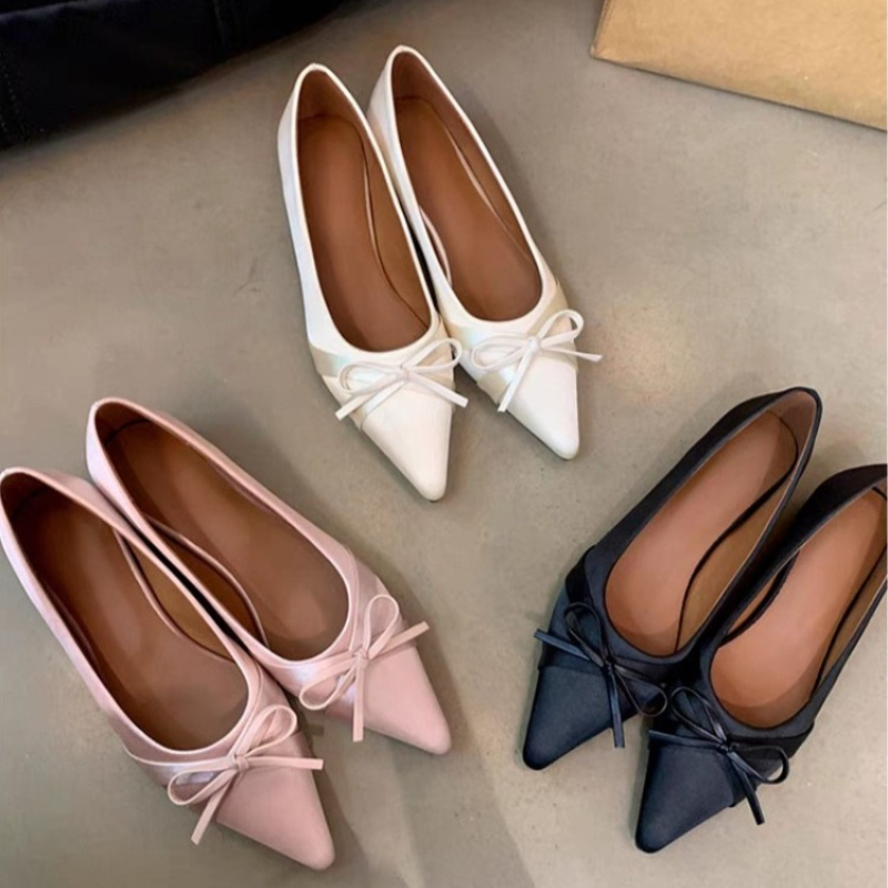 Mule Slip On - Letnie, modne, szyfonowe, słodkie sandały damskie