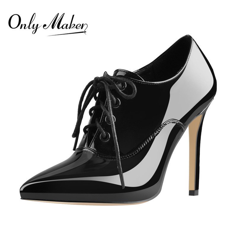 Onlymaker Women Lace Up Vintag – Court Heel Pointed recenzja i cena
