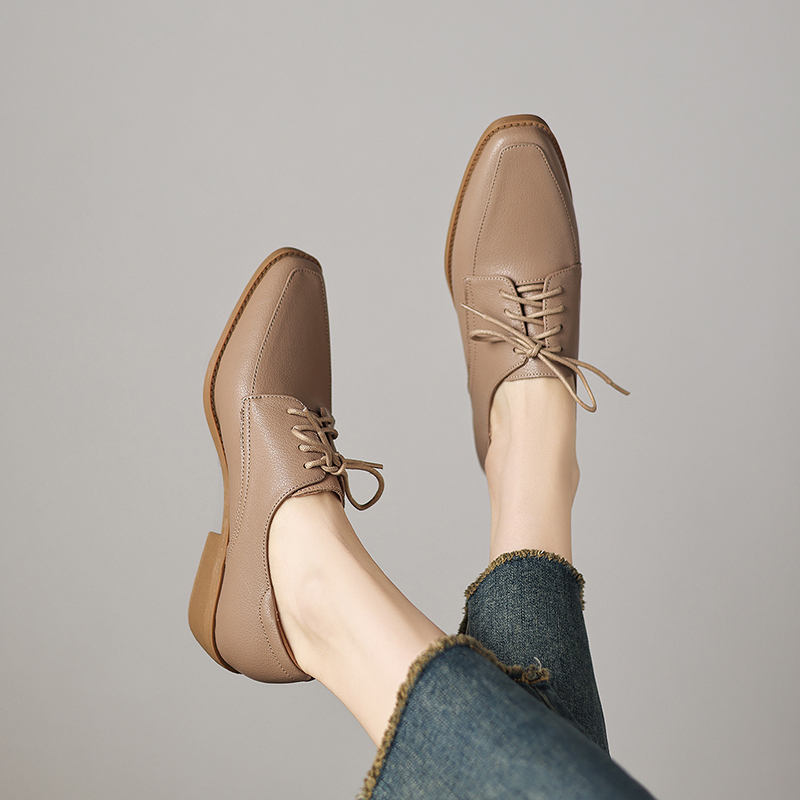 EAGSITY Skórzane buty damskie  – Oxford Lace Up Women recenzja i cena