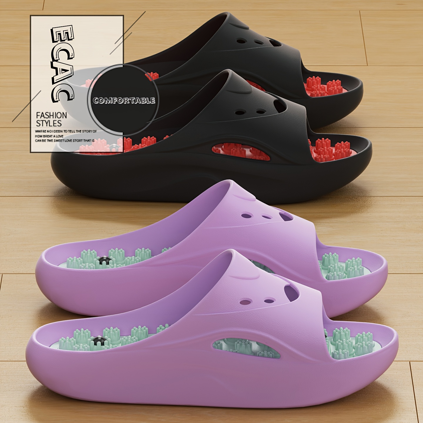 Damskie Męskie Klapki Masujące – Mule Slip On recenzja i cena