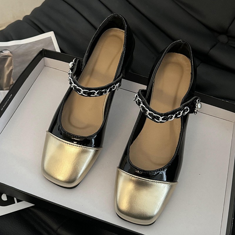 Klapki na grubym obcasie z per – Women'S Shoes Quality recenzja i cena