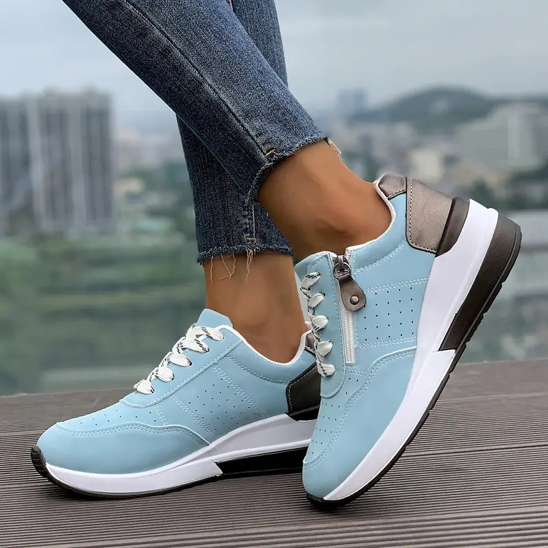 Damskie sneakersy na platformi – Oxford Lace Up Women recenzja i cena