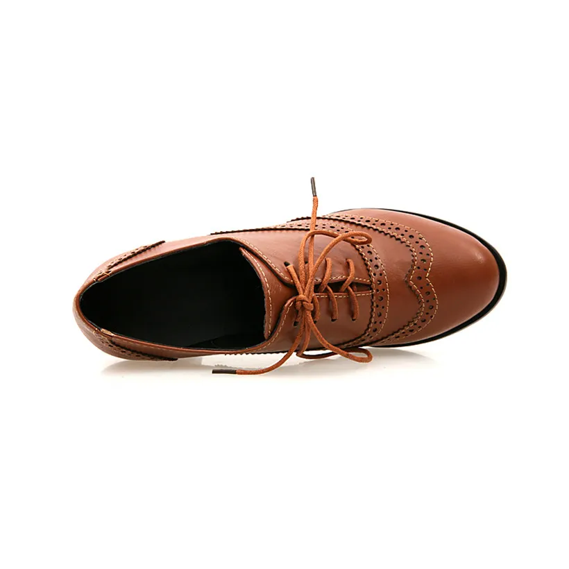 Brytyjskie damskie oksfordzie  – Oxford Lace Up Women recenzja i cena