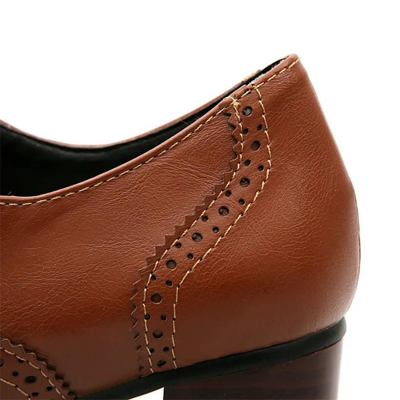 Brytyjskie damskie oksfordzie  – Oxford Lace Up Women recenzja i cena