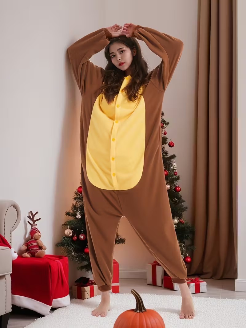 Kigurumi dla dorosłych, brązow – Women Shoes Xxl recenzja i cena