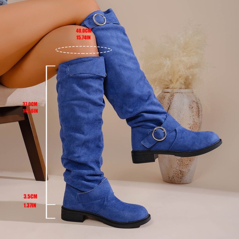 Kowbojki w stylu vintage, do k – Knee High Boots Women recenzja i cena