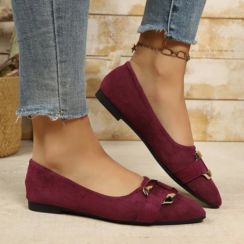 Damskie zamszowe baleriny z os – Women'S Shoes Clogs recenzja i cena