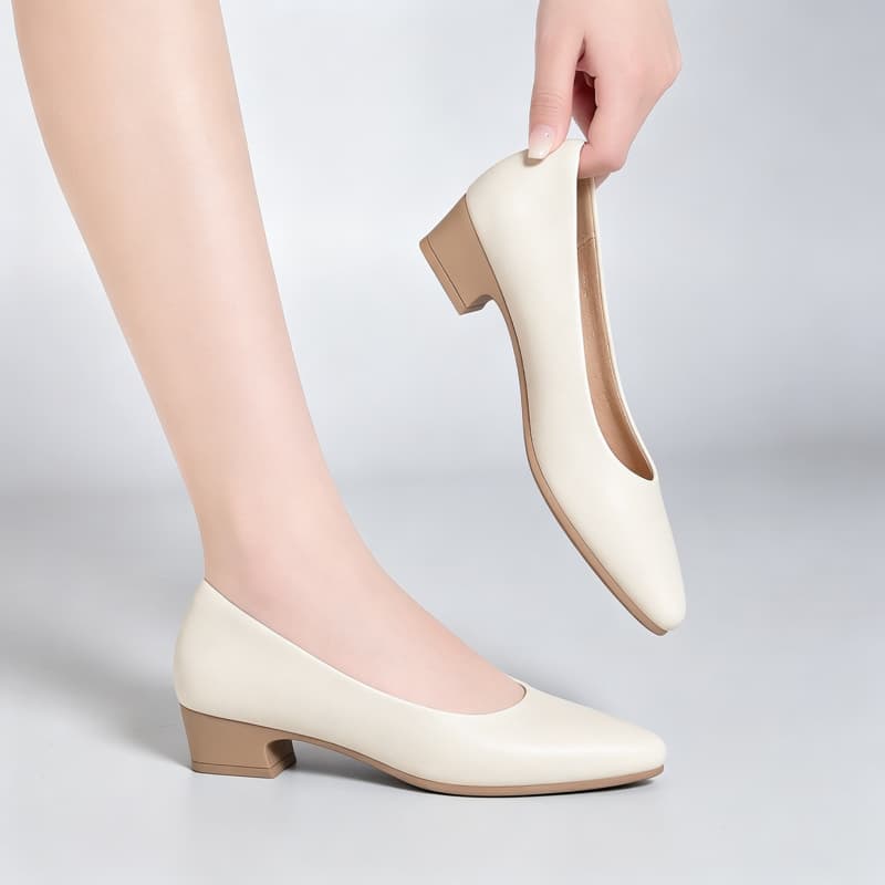 Eleganckie damskie czarne czół – Court Heel Pointed recenzja i cena