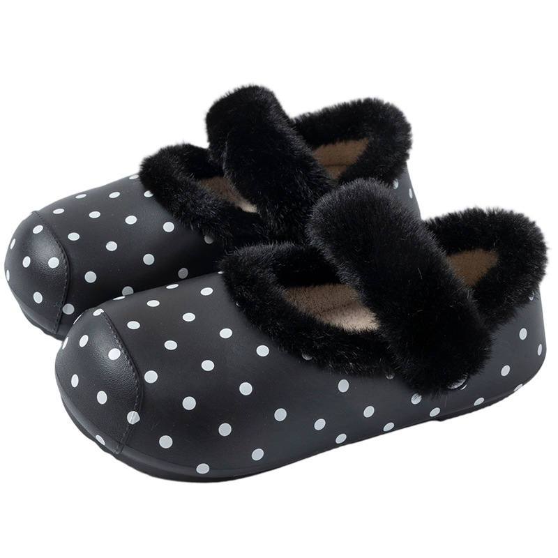 Słodkie czarne klapki w kropki – Women'S Shoes Clogs recenzja i cena