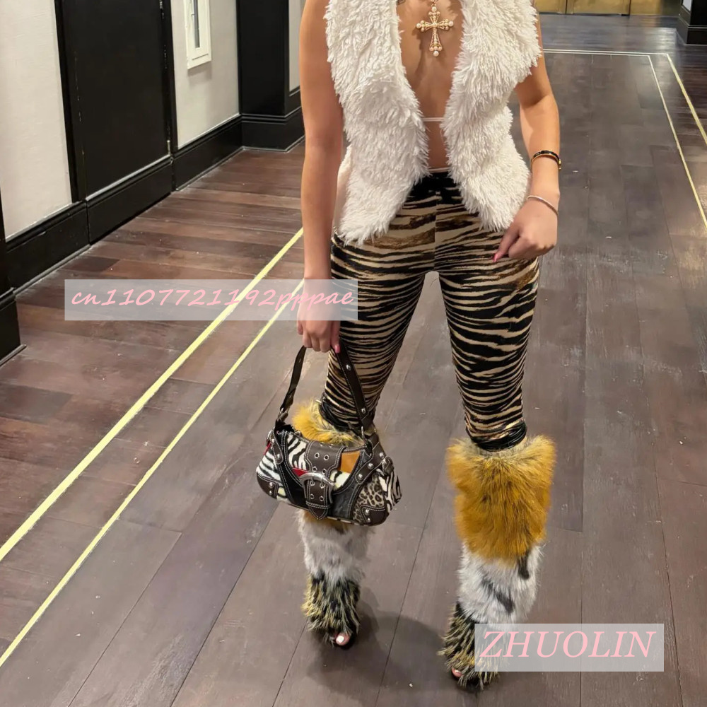 Letnie Retro Pluszowe Sandały  – Knee High Boots Women recenzja i cena