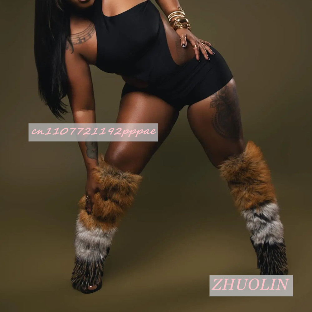 Letnie Retro Pluszowe Sandały  – Knee High Boots Women recenzja i cena